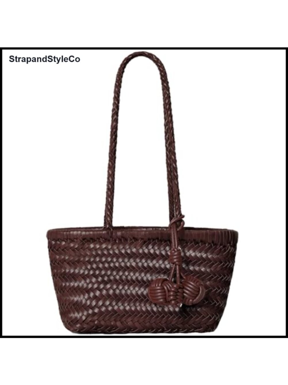 Woven Mini Hobo Shoulder Bag Underarm Tote Women
